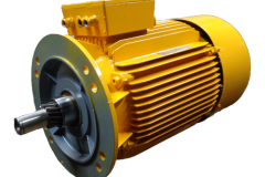 Elektromotor gelb lackiert